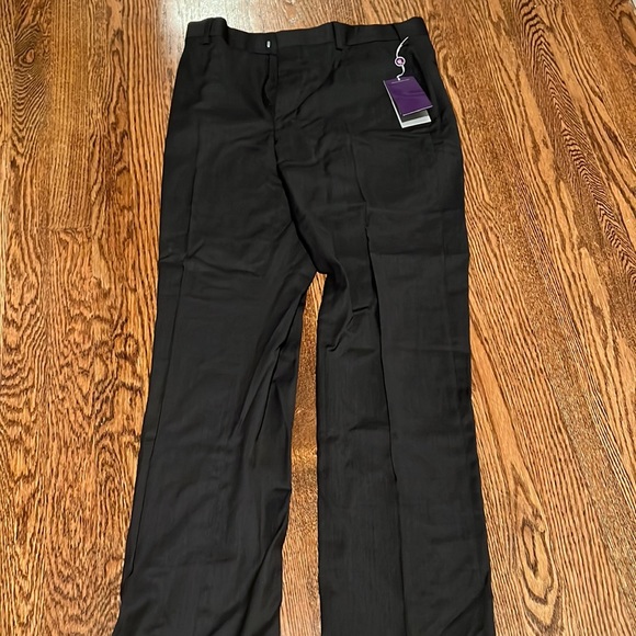 Mens Purple Label Ralph Lauren Charcoal Gray Dress Pant